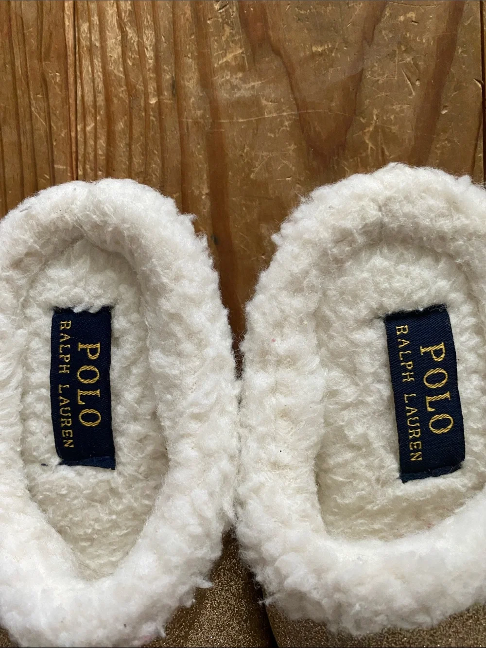 Polo by Ralph Lauren Kids Glitter Gold Slip-On Slippers